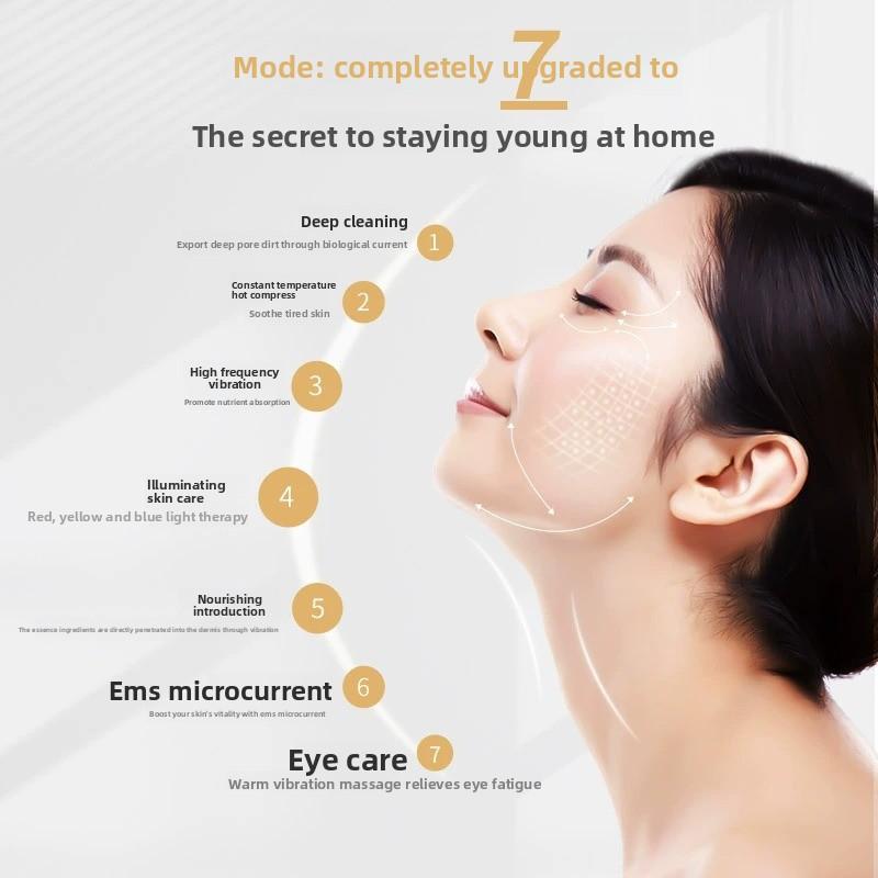 Dispositivo de belleza facial microcorriente masajeador reafirmante y rejuvenecedor para el hogar