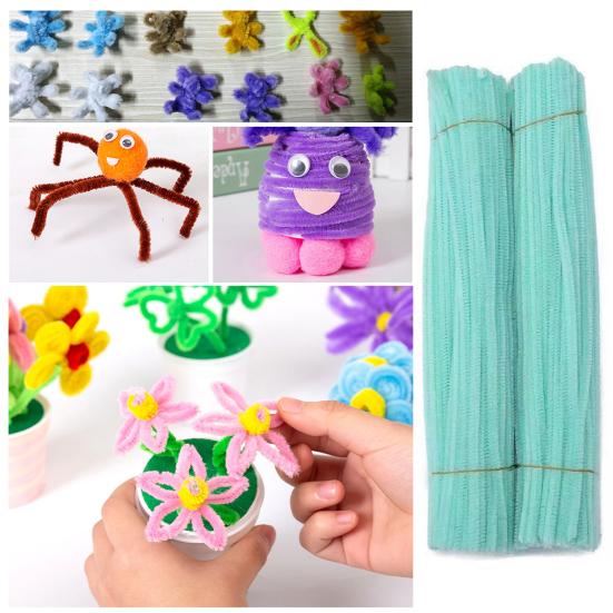 300 шт., набор для чистки труб, детский DIY твист-палка, железная проволока, бархатные полоски, очистители для труб, детские товары для рукоделия