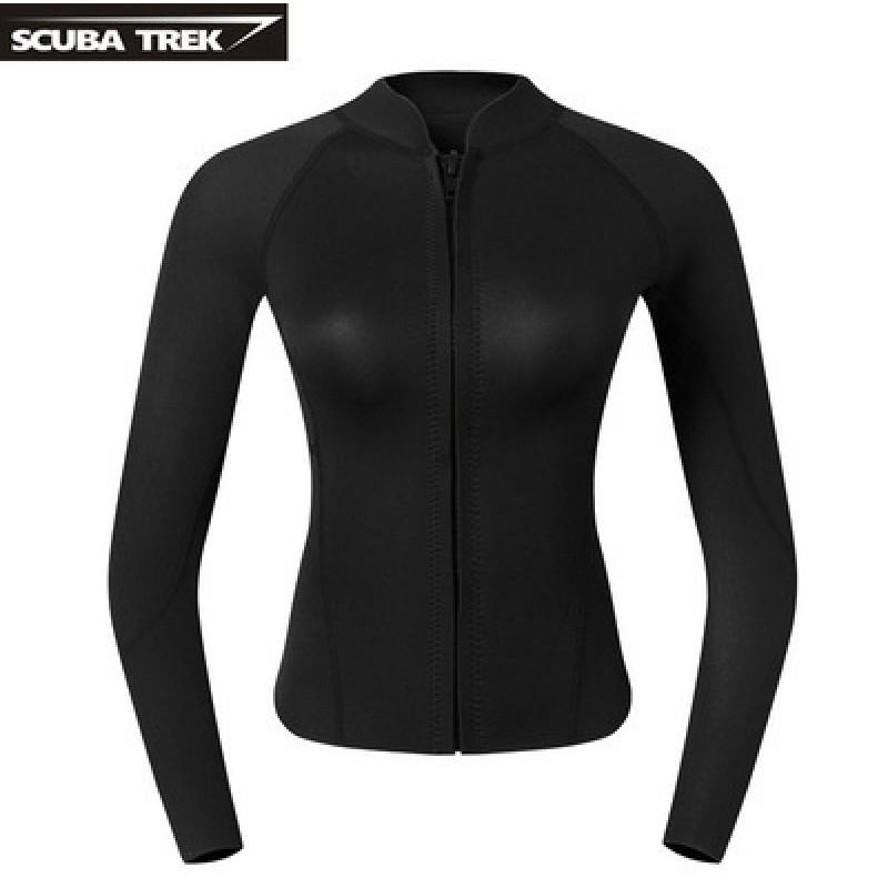 Womens 2mm Neoprene Wetsuit Set Snorkeling Freediving Surfing UV Protection Summer Winter