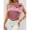 Women's Summer New Half Bow Bow Niche Design Top