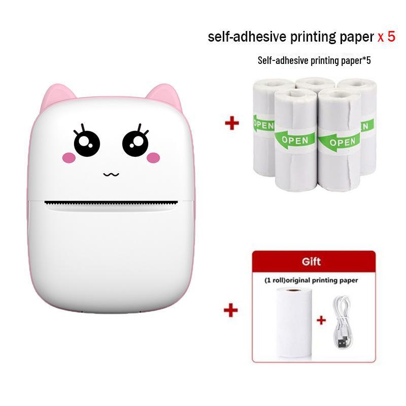 Беспроводной портативный мини-принтер для мобильных телефонов - компактный принтер для самоклеящихся этикеток и фотографий