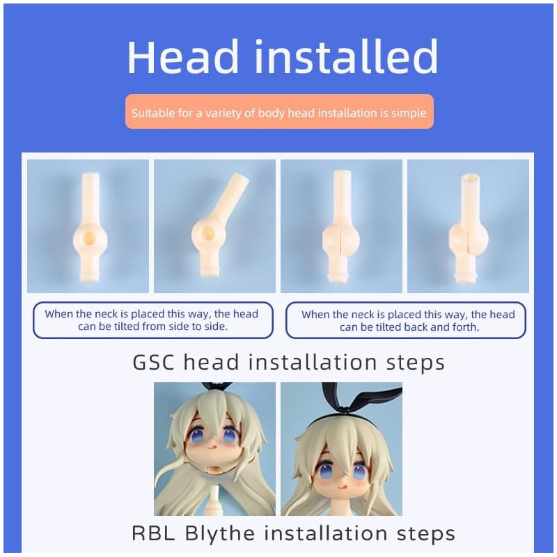 YMY22 20 см 20 см для женского тела куклы GSC Ob22 BJD Girl Doll, Blythe, ICY 1/6 Scale BJD Кукла Голова Подарок На День Рождения Подарок На Новый Год (Нормальный белый)