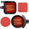 Air Fryer Pads Reusable Silicone Mold Airfryer Parts Non-Stick Steamer Liner Round Square Crisper Plate Baking Mat Kitchen Accessory
