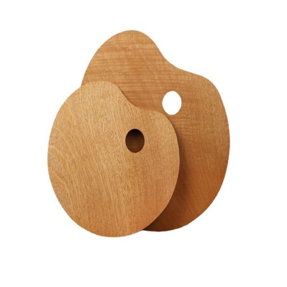 Painting Color Oil Paint Palette Wooden Artist Paint Tray Practical Acrylic Pallets  for Art Supply