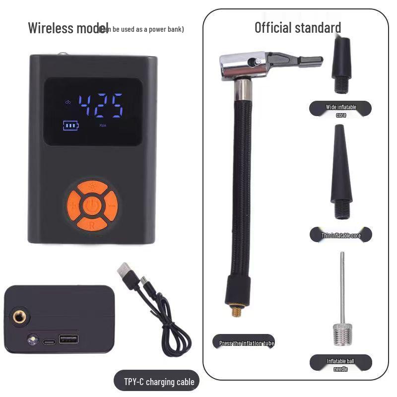 Портативный беспроводной цифровой дисплей умный насос для накачивания шин