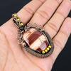Драгоценный камень Red River Jasper из чистой медной проволоки, обернутый кулоном ручной работы