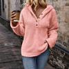 New Women's Casual Hooded Long-sleeved Pullover Pure Multi-color Women's Plush Warm Jacket