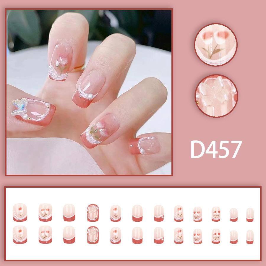 French Sweet Diamond Style Noble Lady, Cute Hot Girl, High-end Light Luxury Style Whitening And Wear-resistant Manicure