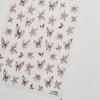 Vigorous Pink Butterfly Gradient Petal Flower Shiny Stars 5D Soft Self Adhesive Nail Art Decoration Sticker Manicure Decal DIY