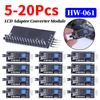5-20 шт. HW-061 PCF8574 Адаптер-конвертер модуля LCD IIC I2C LCD1602 2004 Модуль адаптера дисплея LCD 5 В для Arduino Запчасти для роботов