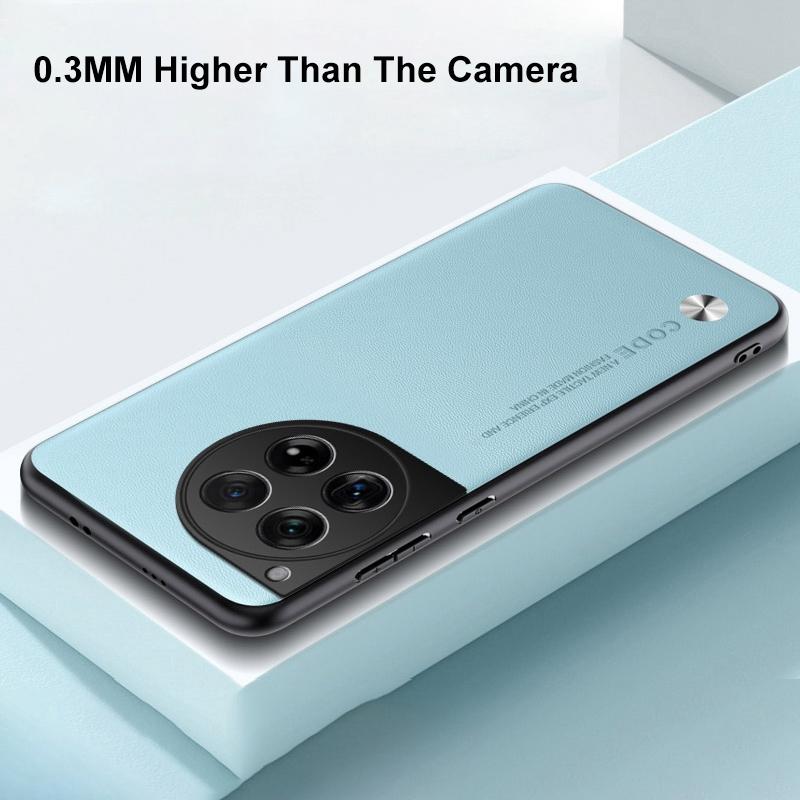 Роскошный чехол из искусственной кожи для OnePlus 12 5G, задняя крышка, силиконовый противоударный чехол для полной защиты телефона для OnePlus12 One Plus 12
