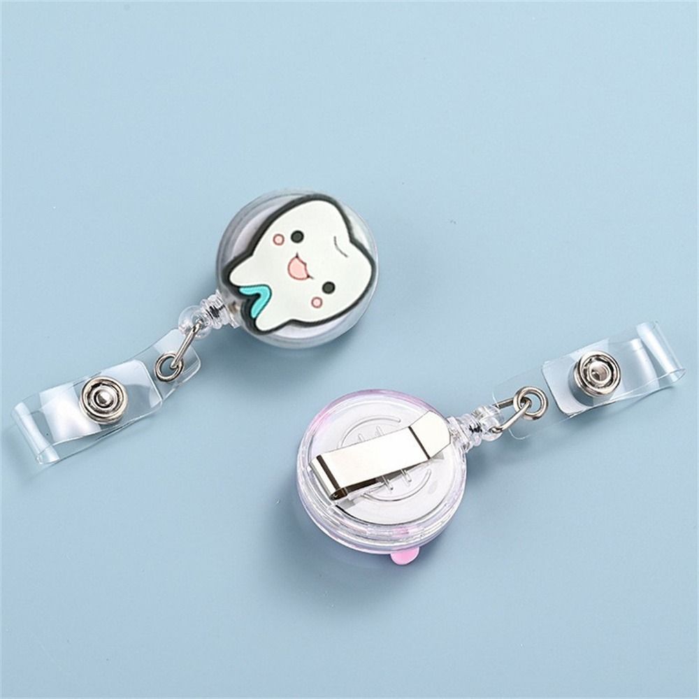 Work Card Retractable Badge Reel Dentist ID Card Holder Hospital Use Teeth Badge Holder Name Card