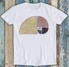 Fibonacci The Golden Spiral In Geometry with Earth Tones Gift Tee T Shirt M1235