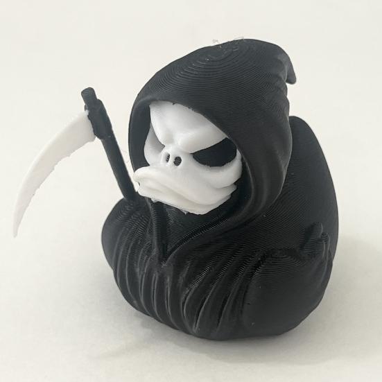 Reaper Duck Figurine Halloween Gothic Decoration 3D Printed Collectible Figures