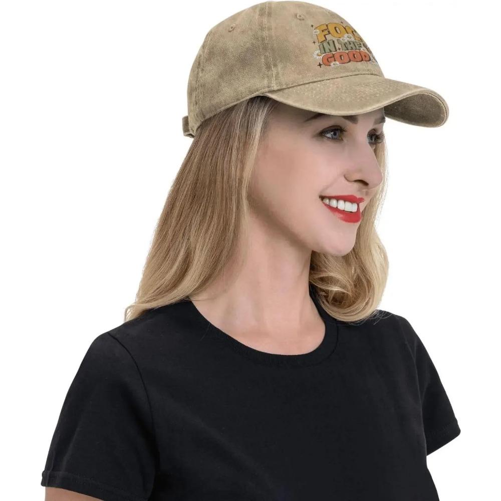 Focus in The Good Butterfly Daisy Denim Cap Golf Dad Hat Adjustable Original Classic Cotton Hat Men Women
