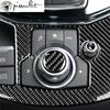 True Carbon Fiber Parts Knob Volume Button Trim FIT for Mazda 3 Mazda 6 CX-9 CX-5 16- 2018Auto Interior Stickers Accessories