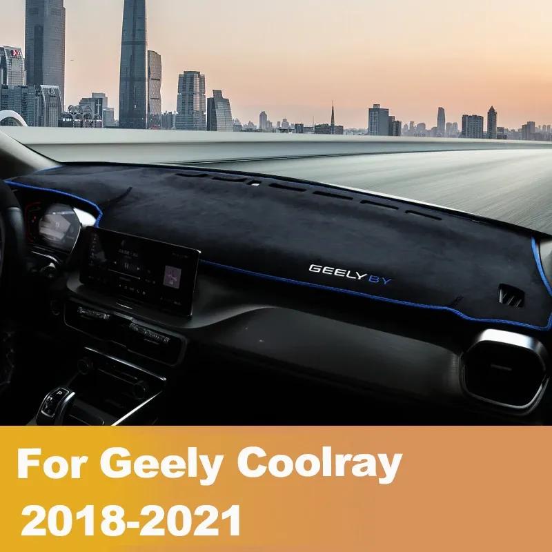 Для Geely Coolray 2018-   Коврик на панель приборов автомобиля Защита от света Коврик Защита от солнца Панель приборов Коврики Аксессуары