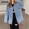 Spring and Autumn Women's Plus Size Fashion Trend Denim Jacket Loose Vintage Jacket
