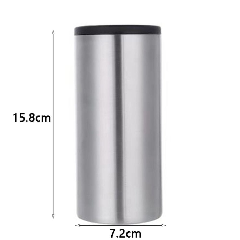 Non-slip Base Beer Cooler Stainless Steel Can Holder Insulated Can Cooler  Keep Cold/Hot