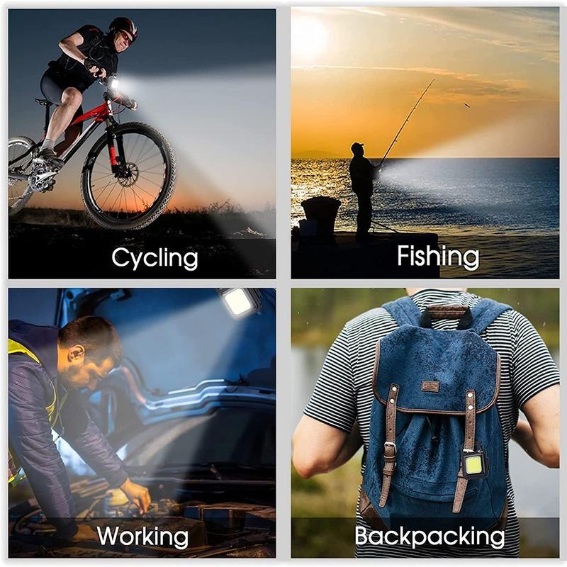 Мини-светодиодный фонарик USB перезаряжаемый светодиодный фонарь 4 режима Брелок Рабочий фонарь Маленький карманный фонарь Штопор Аварийные рабочие фонари