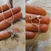 DOTEFFIL 925 Silver Butterfly Pendant Necklace 18/20/22/24/28/30 inch Snake Chain For Women Wedding Engagement Jewelry