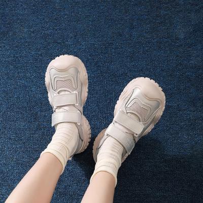 Летние новые уродливо-милые кроссовки женские 2025 весна и осень сандалии на платформе дышащие повседневные сетчатые туфли туфли с отверстиями на липучке