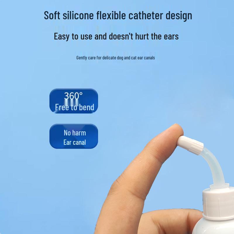 Капли для ушей для домашних животных для удаления клещей и грибков - Очищают и промывают уши кошкам и собакам
