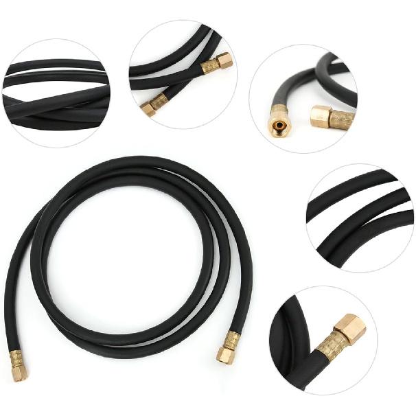 Fafeicy Inert Gas Hose, Argon CO2 Nitrogen Compressed Air Hose Welding Union Nut 1/4 Inch for Air, Compressed Air, Argon (2.0m)