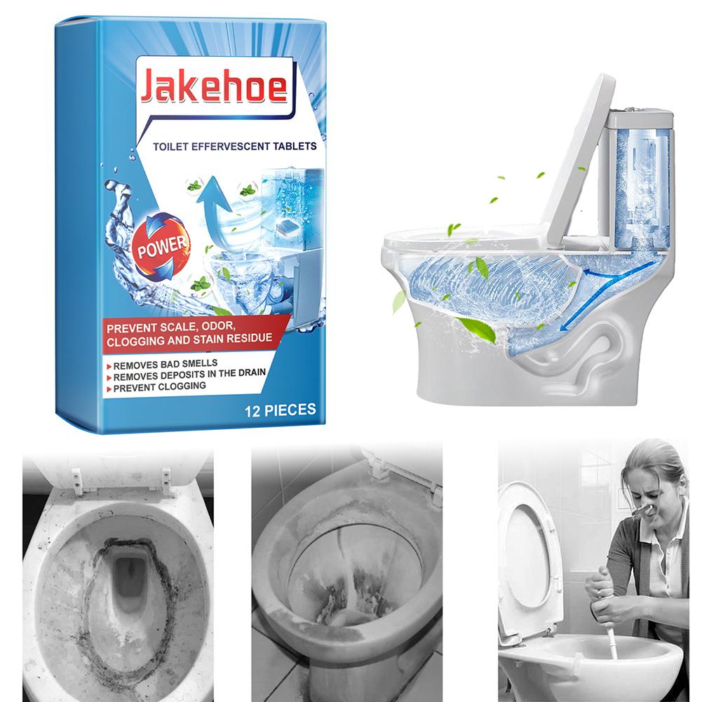 12 шт. Очиститель для ванной комнаты и туалета, удаляет пятна от мочи, грязь, шипучие таблетки для чистки туалета, автоматический очиститель, дезодорант, средство для удаления