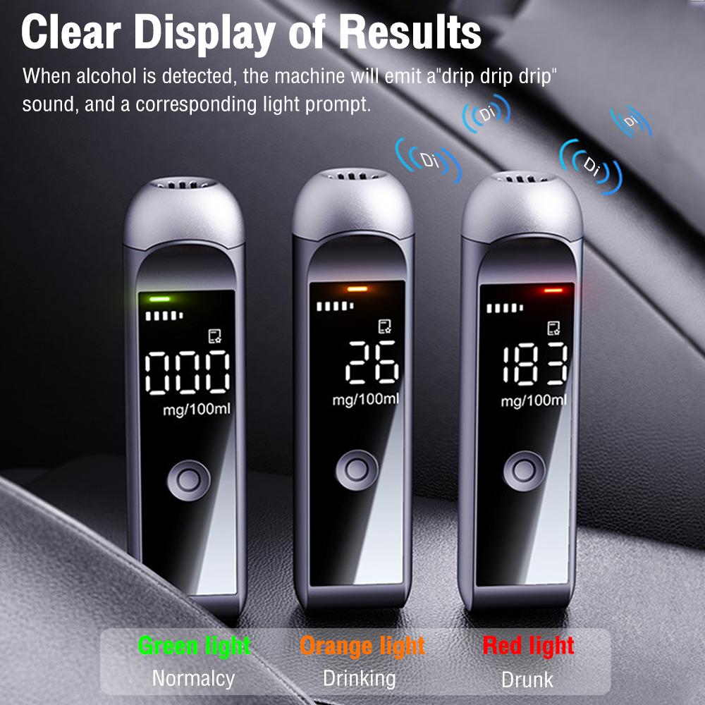 1 шт. Алкотестер Тестер алкоголя в выдыхаемом воздухе Алкотестер Алкоголиметро Цифровой детектор Перезаряжаемый Алкотестер Инструменты для проверки на алкоголь