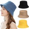 Spring Summer Panama Hat Anti-UV Foldable Beach Cap Bucket Hat Fisherman Cap Sun Hat