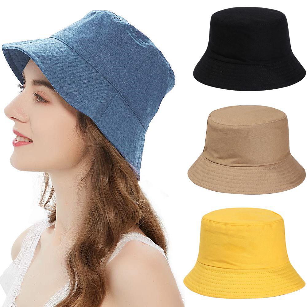 Spring Summer Panama Hat Anti-UV Foldable Beach Cap Bucket Hat Fisherman Cap Sun Hat