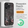 Горячий S-skibi-di ManES T-V Чехол для телефона для iPhone 17 16 15 14 13 12 11 Plus Pro Max Высококачественная Роскошная Кожа Овцы Magsafe