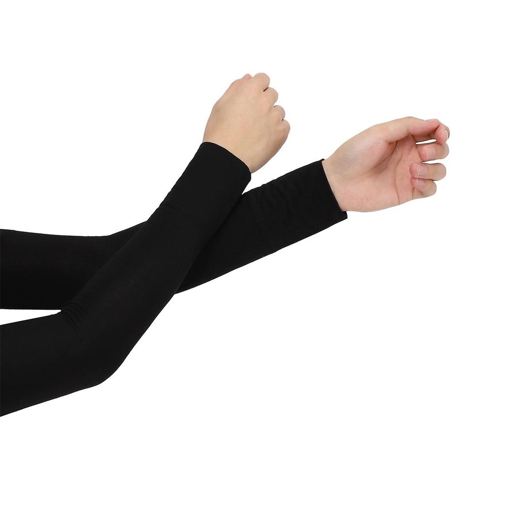Summer New Cool Modal Cotton Arm Warmers For Women Girls Soft Driving Sunscreen Long-Sleeved Outdoor Solid Color Riding Sleeves