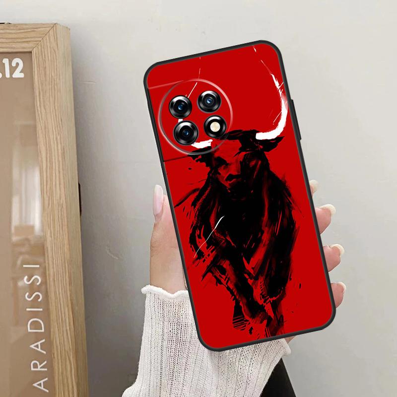 Чехол-книжка с быком и матадором для OnePlus Nord CE 5 2 3 4 Lite N20 N30 OnePlus 15 13 12 10 R 13T 10T 11 9 10 Pro