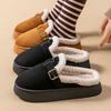 Зимние женские ботинки большого размера, новые ретро хлопковые ботинки с подкладкой, утолщенная платформа, хлопковая обувь