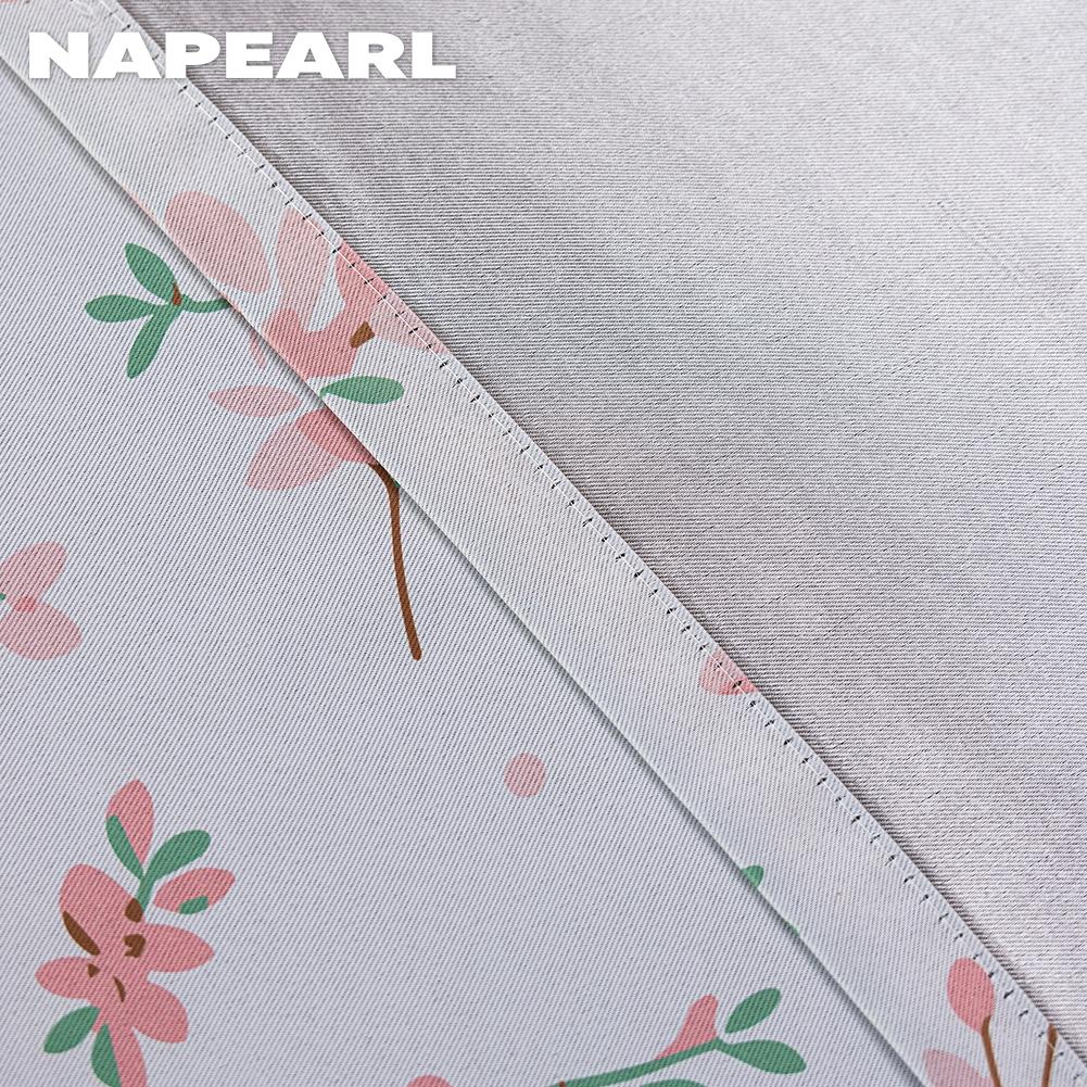 1PC NAPEARL 70-80% Cartoon Cherry Blossom Pattern Printed Curtains for Bedroom Living Room Home Decor