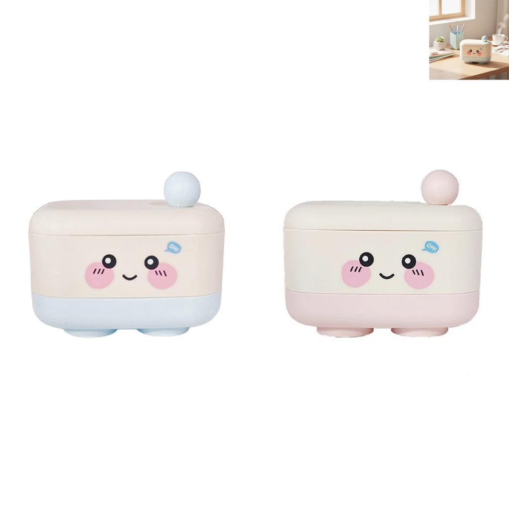 Double Layer Cartoon Soap Dish Bathroom Storage Rack For Home And Dormitory Use