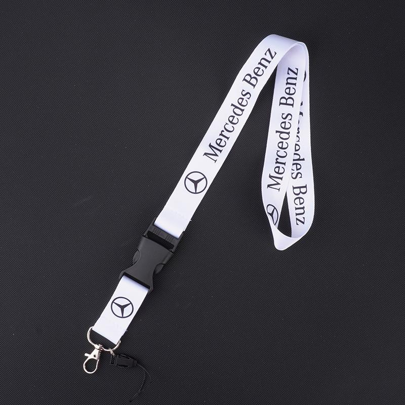 ZPU1 For Mercedes Benz A C E S G Class GLS W177 E300 GLC CLE CLA GLB New Neck Straps Lanyard Key Chain Work ID Card Hanging Rope Ring