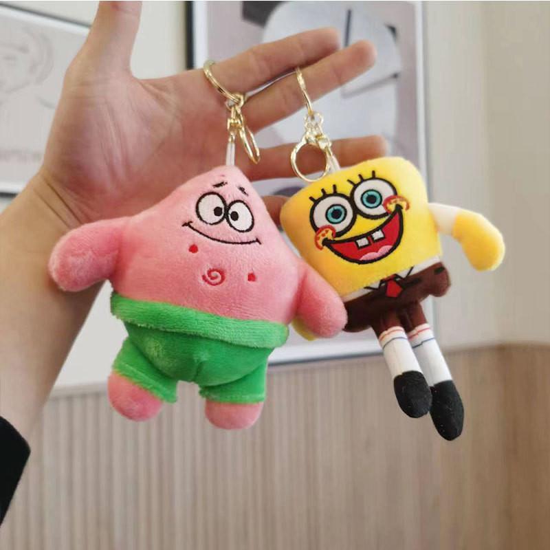 Adorable Spongebob Plush Keychain Cute Backpack Accessory Perfect Kids Gift