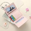 Портмоне для девочек с несколькими отделениями для карт, портативный трехслойный кошелек с изображением медведя из мультфильма, короткий кошелек для студентов
