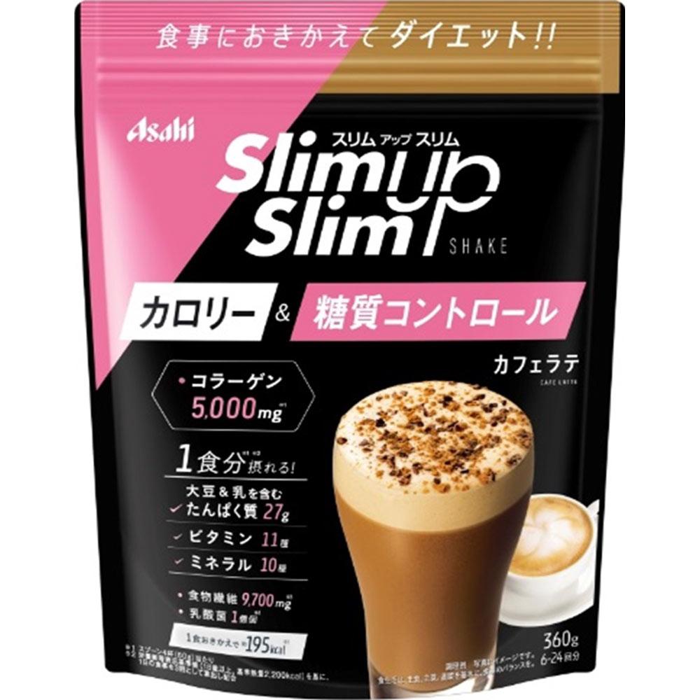 Asahi Slim Up Slim Шейк Кафе Латте 360г Напитки и Шейки Заменители пищи Напитки и Шейки