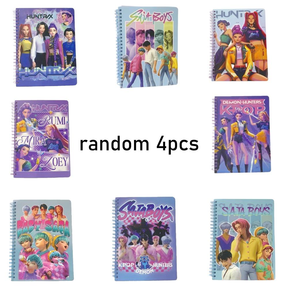 Mini cuadernos de bolsillo en espiral Kpop Huntri/X, Bloc de notas, folleto en espiral, Idol Demon Hunter, recuerdos de fiesta t