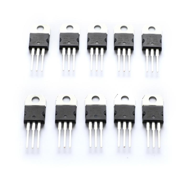 10Pcs L7805Cv L7805 7805 Voltage Regulator Ic 5V 1.5A To-220 Make In China