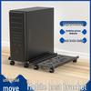 Mobile Computer Chassis Base with Casters and Storage Shelf for Home or Office