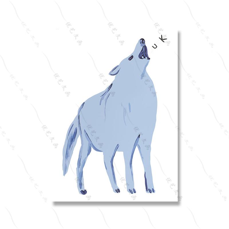 Дэвид Шригли Настенная картина Печать на холсте Забавный мужчина Попка Абстрактные животные Скандинавский постер Домашний декор Картины для гостиной