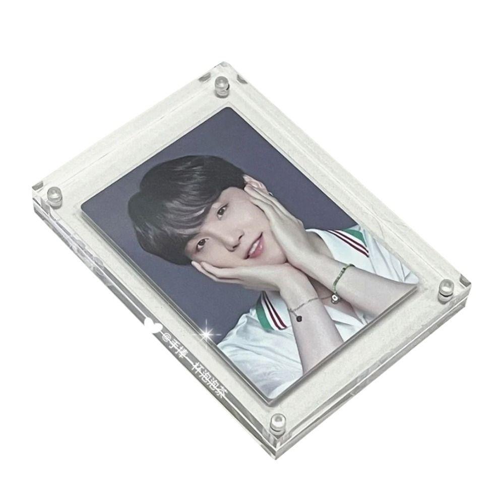 Acrylic Picture Frame Double Sided Fridge Magnetic Frame Accessories Magnetic Picture Frame