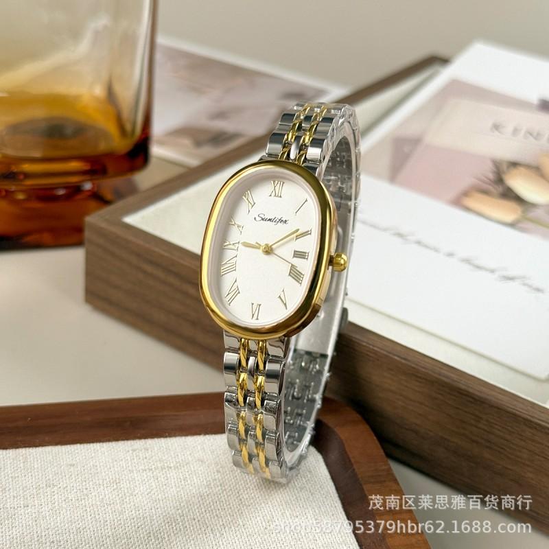 Sunlifex Elegant Oval Quartz Watch Women Small Stylish Ladies Wristwatch Luxury Design