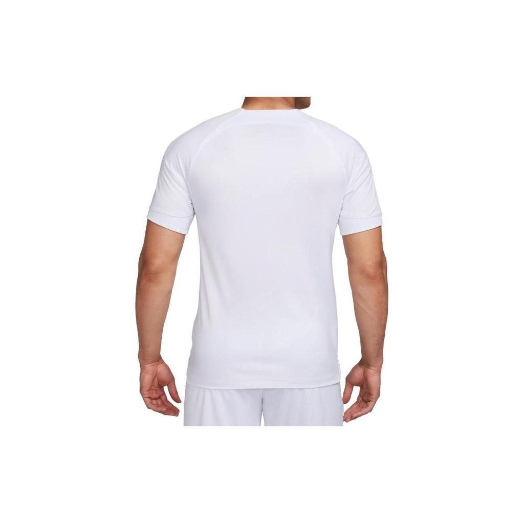 Nike Пуловер с V-образным вырезом и принтом, приталенный футбольный трикотаж, мужские топы, белый DX2688-101