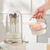 Large Capacity Makeup Brush Cleaner Bowl Cosmetic Brush Hang Drying Holder  Powder Puff Cleaning